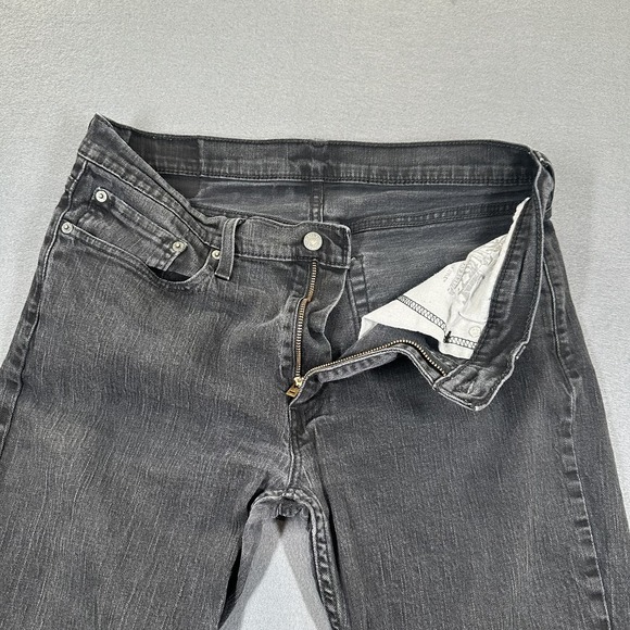 Vintage Levi's 514 Jeans Mens 36x32 Gray Stretch Denim Mid Rise Straight Leg - Picture 3 of 11